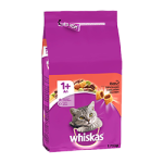 WHISKAS- Aliment Chat Croquettes Adulte Bœuf 1,75KG