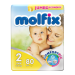 MOLFIX- Couches bébé mini 80 unités